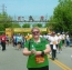 Me just after crossing the 2008 Country Music Half  Marathon finish line